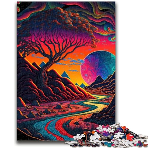 1000-teiliges Puzzle für Erwachsene und Jugendliche, psychedelisch, hilft dem Gehirn, süchtig machendes Spielzeug zu trainieren, um Geduld zu fördern, geeignet für Paare, 26x38cm 1000-teiliges Puzzle für Erwachsene und Jugendliche, psychedelisch, hilft dem Gehirn, süchtig machendes Spielzeug zu trainieren, um Geduld zu fördern, geeignet für Paare, 26x38cm von LYXIANY