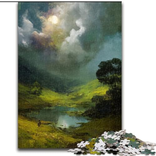 1000-teiliges Puzzle für Erwachsene und Jugendliche, wunderschöner Nachthimmel, Lernspiele, Heimdekoration, geeignet für die Schreibtischdekoration (Größe 50x75cm) von LYXIANY