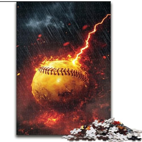 1000-teiliges Puzzle für Erwachsene und Teenager, Baseball-Sport, anspruchsvolles Spielspielzeug, Wanddekoration, einzigartige Geburtstags, 38x26cm 1000-teiliges Puzzle für Erwachsene und Teenager, Baseball-Sport, anspruchsvolles Spielspielzeug, Wanddekoration, einzigartige Geburtstags, 38x26cm von LYXIANY