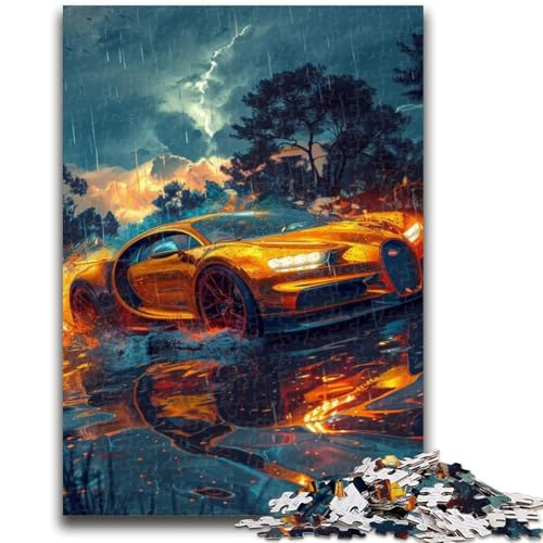 1000-teiliges Puzzle für Erwachsene und Teenager, Cooler Sportwagen, zum Stressabbau, schwierige Herausforderung, ganze Familie, 26x38cm von LYXIANY