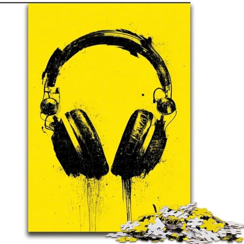 1000-teiliges Puzzle für Erwachsene und Teenager, Kopfhörer, hilft dem Gehirn, süchtig machendes Spielzeug zu trainieren, um Geduld zu fördern, perfekte Dekoration, 50x75cm 1000-teiliges Puzzle für Erwachsene und Teenager, Kopfhörer, hilft dem Gehirn, süchtig machendes Spielzeug zu trainieren, um Geduld zu fördern, perfekte Dekoration, 50x75cm von LYXIANY