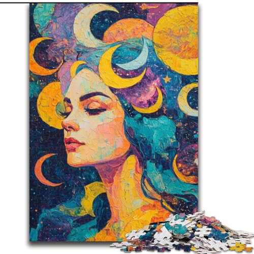 1000-teiliges Puzzle für Erwachsene und Teenager, Mondfrau, Spielzeug, Lernspiele, Stressabbau, tolle Geschenke und Spielzeuge, 38x26cm 1000-teiliges Puzzle für Erwachsene und Teenager, Mondfrau, Spielzeug, Lernspiele, Stressabbau, tolle Geschenke und Spielzeuge, 38x26cm von LYXIANY