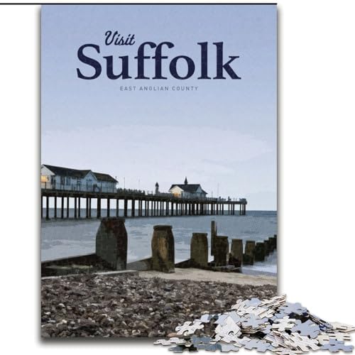 1000-teiliges Puzzle für Jugendliche und Erwachsene, Besuchen Sie Suffolk, geeignet für Personen ab 14 Jahren, Lernspiele, Wichtelgeschenke, 26x38cm 1000-teiliges Puzzle für Jugendliche und Erwachsene, Besuchen Sie Suffolk, geeignet für Personen ab 14 Jahren, Lernspiele, Wichtelgeschenke, 26x38cm von LYXIANY