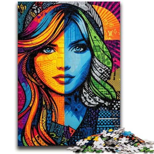 1000-teiliges Puzzle für Jugendliche und Erwachsene, Buntglas-Denkspiel, Lernspiel für Geburtstag, Weihnachten, für 14-Jährige, 50x75cm 1000-teiliges Puzzle für Jugendliche und Erwachsene, Buntglas-Denkspiel, Lernspiel für Geburtstag, Weihnachten, für 14-Jährige, 50x75cm von LYXIANY