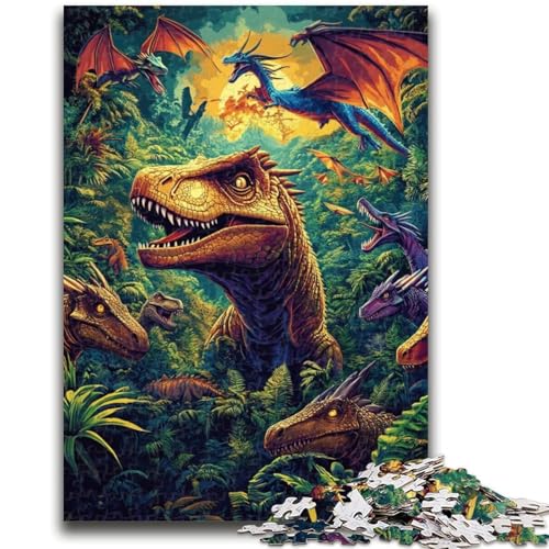 1000-teiliges Puzzle für Jugendliche und Erwachsene, Dinosaurier, ab 14 Jahren, Quizspiel, Spaß für Aktivitäten zu Hause, Geburtstagsgeschenk, Reisegeschenke, 50x75cm 1000-teiliges Puzzle für Jugendliche und Erwachsene, Dinosaurier, ab 14 Jahren, Quizspiel, Spaß für Aktivitäten zu Hause, Geburtstagsgeschenk, Reisegeschenke, 50x75cm von LYXIANY