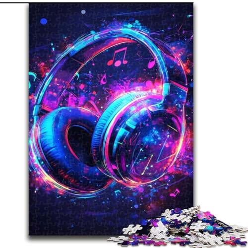 1000-teiliges Puzzle für Jugendliche und Erwachsene, Galaxy-Kopfhörer, Familienspiel zum Stressabbau, schwierige Herausforderung, stärkt die Liebe zwischen Paaren, 38x26cm 1000-teiliges Puzzle für Jugendliche und Erwachsene, Galaxy-Kopfhörer, Familienspiel zum Stressabbau, schwierige Herausforderung, stärkt die Liebe zwischen Paaren, 38x26cm von LYXIANY