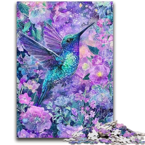 1000-teiliges Puzzle für Jugendliche und Erwachsene, Kolibri-Denkspiel, Lernspiel für Geburtstag, Weihnachten, für 14-Jährige, 26x38cm von LYXIANY