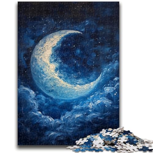 1000-teiliges Puzzle für Jugendliche und Erwachsene, Mondspielzeug, Lernspiele, Stressabbau, einzigartige Heimdekoration und Geschenke, 50x75cm 1000-teiliges Puzzle für Jugendliche und Erwachsene, Mondspielzeug, Lernspiele, Stressabbau, einzigartige Heimdekoration und Geschenke, 50x75cm von LYXIANY