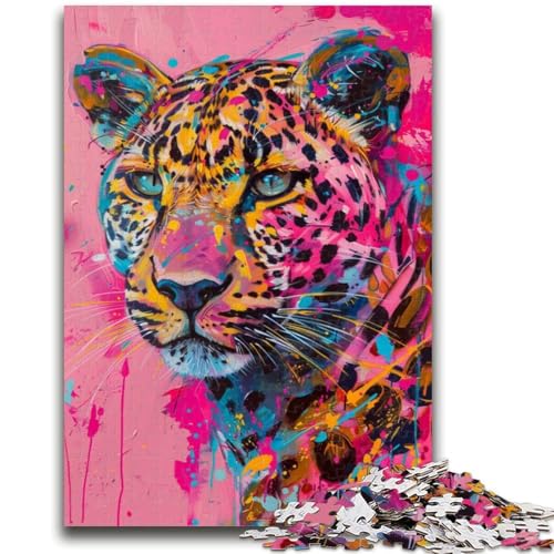 1000-teiliges Puzzle für Jugendliche und Erwachsene, Psychedelisches Leoparden-Denkspiel, Lernspiel für Geburtstag, Weihnachten, für 14-Jährige, 50x75cm 1000-teiliges Puzzle für Jugendliche und Erwachsene, Psychedelisches Leoparden-Denkspiel, Lernspiel für Geburtstag, Weihnachten, für 14-Jährige, 50x75cm von LYXIANY
