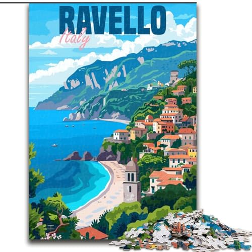 1000-teiliges Puzzle für Jugendliche und Erwachsene, Ravello, Italien, Spielzeug, Denkspiel, stärkt die Liebe zwischen Paaren, für Kinder ab 14 Jahren, 26x38cm 1000-teiliges Puzzle für Jugendliche und Erwachsene, Ravello, Italien, Spielzeug, Denkspiel, stärkt die Liebe zwischen Paaren, für Kinder ab 14 Jahren, 26x38cm von LYXIANY