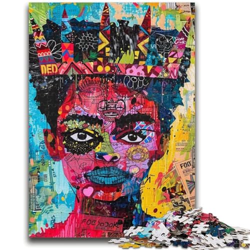 1000-teiliges Puzzle für Jugendliche und Erwachsene, Spielzeug im Basquiat-Stil, Lernspiele, Stressabbau, einzigartige Heimdekoration und Geschenke, 50x75cm 1000-teiliges Puzzle für Jugendliche und Erwachsene, Spielzeug im Basquiat-Stil, Lernspiele, Stressabbau, einzigartige Heimdekoration und Geschenke, 50x75cm von LYXIANY