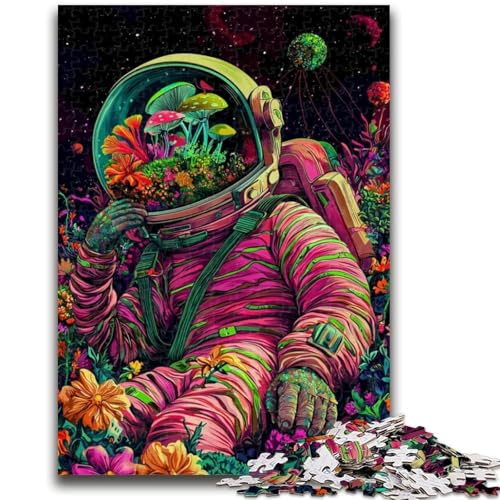 1000-teiliges Puzzle für Jugendliche und Erwachsene, psychedelisches Astronauten-Denkspiel, Lernspiel für Geburtstag, Weihnachten, für 14-Jährige, 26x38cm von LYXIANY