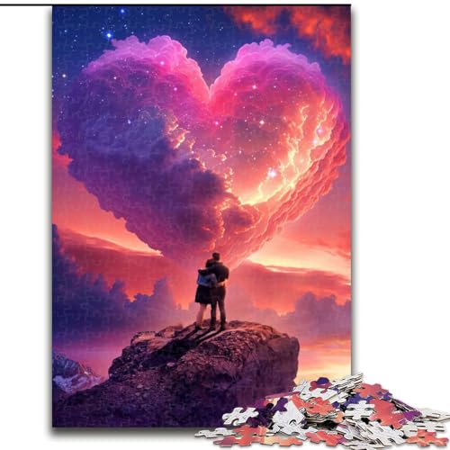 1000-teiliges Puzzle für Liebhaber, Wolken, 1000-teiliges Puzzle für Erwachsene, für Teenager, Familien, Lernspiele, Heimdekoration, Geschenk, Größe 50x75cm von LYXIANY