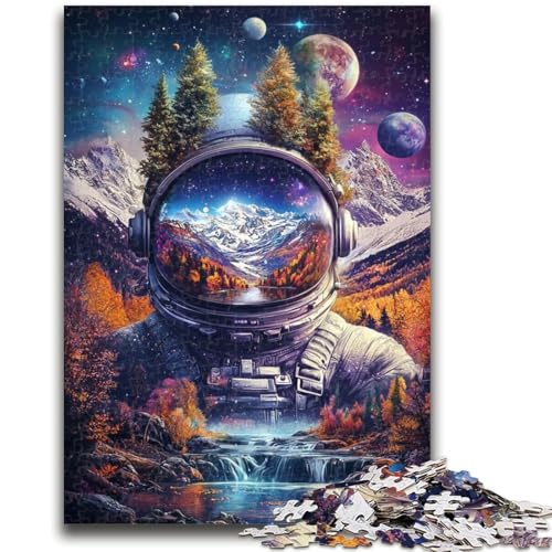 1000-teiliges Puzzle für Teenager, Astronauten-Berge, Dekomprimieren, intellektuelles Lernspielzeug, Wichtelgeschenke, 50x75cm 1000-teiliges Puzzle für Teenager, Astronauten-Berge, Dekomprimieren, intellektuelles Lernspielzeug, Wichtelgeschenke, 50x75cm von LYXIANY