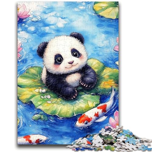 1000-teiliges Puzzle für Teenager, Baby-Panda, anspruchsvolles Spiel und Familienspiel, Lernspiel für Geburtstag, Weihnachten, 26x38cm von LYXIANY