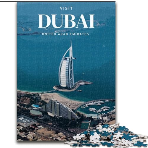 1000-teiliges Puzzle für Teenager, Besuch in Dubai, Spielzeug, Lernspiele, Stressabbau, Künstlersammlung, Bildende Kunst, 38x26cm 1000-teiliges Puzzle für Teenager, Besuch in Dubai, Spielzeug, Lernspiele, Stressabbau, Künstlersammlung, Bildende Kunst, 38x26cm von LYXIANY