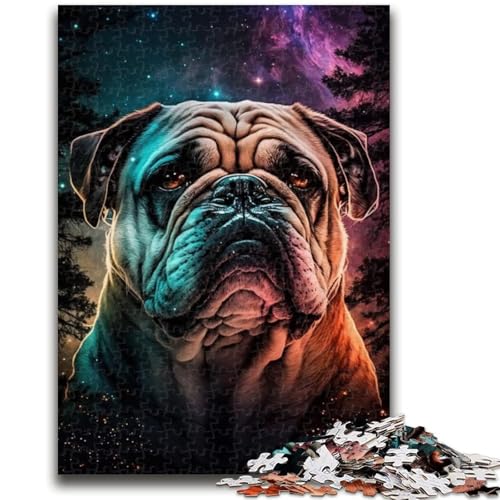1000-teiliges Puzzle für Teenager, Bulldoggen-Denkspiel, Wanddekoration, einzigartige Geburtstags, 50x75cm 1000-teiliges Puzzle für Teenager, Bulldoggen-Denkspiel, Wanddekoration, einzigartige Geburtstags, 50x75cm von LYXIANY