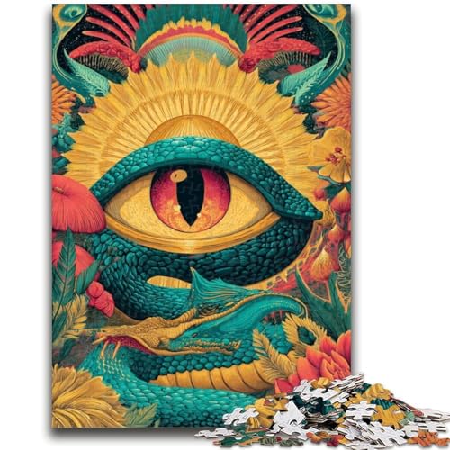 1000-teiliges Puzzle für Teenager, Dream Eye, anspruchsvolles Spiel und Familienspiel, Lernspiel für Geburtstag, Weihnachten, 26x38cm von LYXIANY
