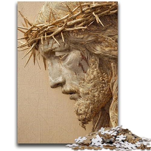 1000-teiliges Puzzle für Teenager, Geschenke, Jesus, Kunstspielzeug, Lernspiele, Stressabbau, geeignet für die Schreibtischdekoration, 26x38cm von LYXIANY