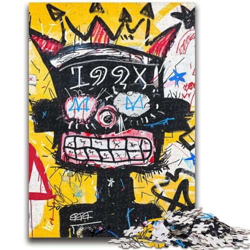 1000-teiliges Puzzle für Teenager, Geschenke, Kinderspielzeug im Basquiat-Stil, Lernspiele, Stressabbau, Eltern-Kind-Interaktion, für Kinder ab 14 Jahren, 50x75cm von LYXIANY