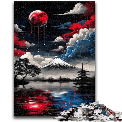 1000-teiliges Puzzle für Teenager, Geschenke, Magischer Berg Fuji, für Kinder ab 14 Jahren, Denkspiel, Weihnachts- und Geburtstagsgeschenke, 26x38cm von LYXIANY