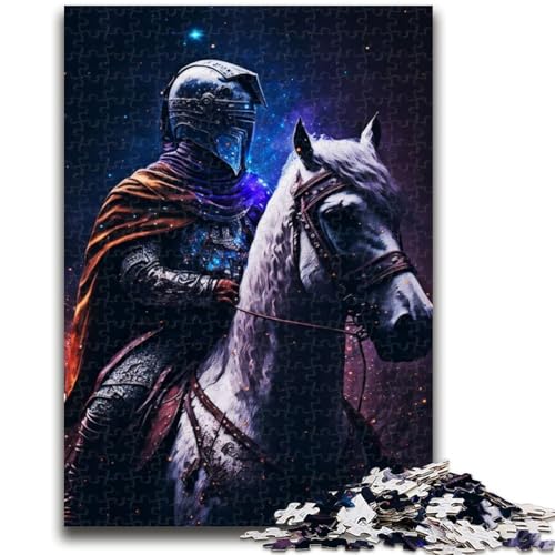1000-teiliges Puzzle für Teenager, Geschenke, Malen Sie den Heiligen Ritter, Stressabbau, schwierige Herausforderung, geeignet für die Schreibtischdekoration, 50x75cm von LYXIANY