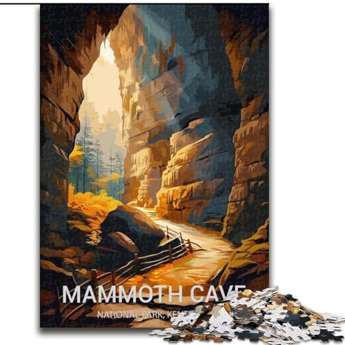1000-teiliges Puzzle für Teenager, Geschenke, Mammoth Cave National Park, anspruchsvolles Spiel und Familienspiel, EIN Kunstwerk für 14-Jährige (50x75cm), 1000 Teile von LYXIANY