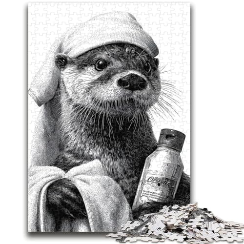 1000-teiliges Puzzle für Teenager, Geschenke, Otter beim Baden, Lernspielzeug, Spaß bei Aktivitäten zu Hause, Geburtstagsgeschenk, Reisegeschenke, 26x38cm 1000-teiliges Puzzle für Teenager, Geschenke, Otter beim Baden, Lernspielzeug, Spaß bei Aktivitäten zu Hause, Geburtstagsgeschenk, Reisegeschenke, 26x38cm von LYXIANY