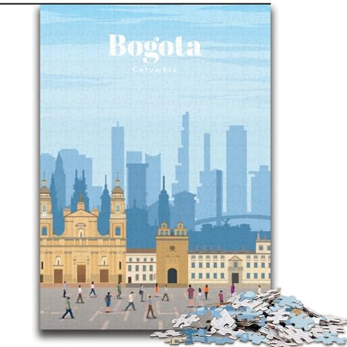 1000-teiliges Puzzle für Teenager, Geschenke, Reise nach Bogota, für 14+, anspruchsvolles Spiel als Geschenk für die ganze Familie und Freunde, 75x100cm 1000-teiliges Puzzle für Teenager, Geschenke, Reise nach Bogota, für 14+, anspruchsvolles Spiel als Geschenk für die ganze Familie und Freunde, 75x100cm von LYXIANY