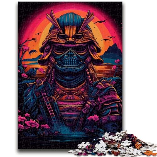 1000-teiliges Puzzle für Teenager, Geschenke, Samurai Synth Wave, pädagogisches Familienspiel, Wanddekoration, einzigartige Geburtstags, 50x75cm 1000-teiliges Puzzle für Teenager, Geschenke, Samurai Synth Wave, pädagogisches Familienspiel, Wanddekoration, einzigartige Geburtstags, 50x75cm von LYXIANY