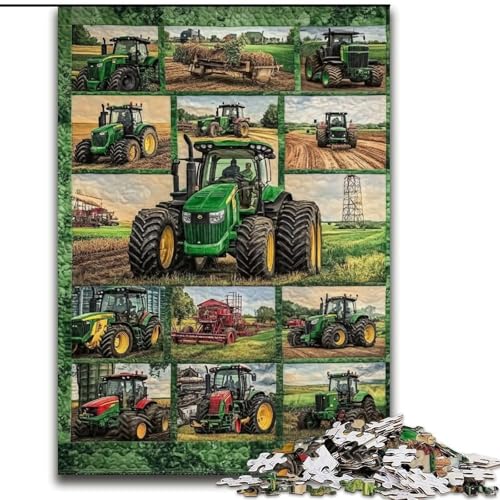 1000-teiliges Puzzle für Teenager, Geschenke, Traktor-Collage, Elefantenspielzeug, Denkspiel, Geburtstagsgeschenk, Geschenke, Wandkunst für Kinder ab 14 Jahren (Größe 50x75cm) von LYXIANY