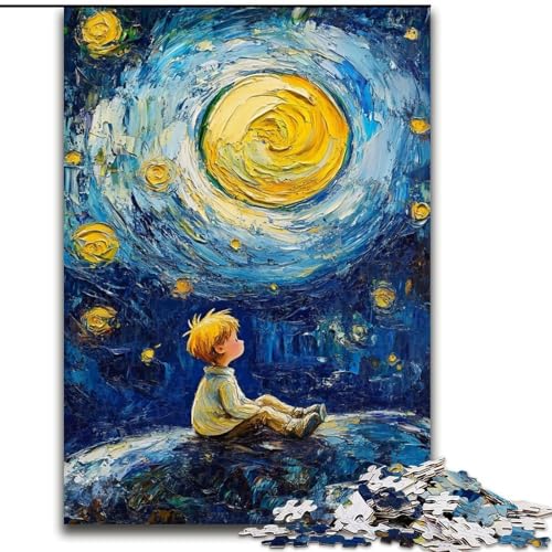 1000-teiliges Puzzle für Teenager, Geschenke Der kleine Prinz des Nachthimmels, Lernspielzeug ganze Familie (Größe 26x38cm) von LYXIANY
