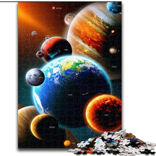 1000-teiliges Puzzle für Teenager, Geschenke Space is Wild, Lernspiele, Heimdekoration, geeignet für die Schreibtischdekoration (Größe 26x38cm) von LYXIANY