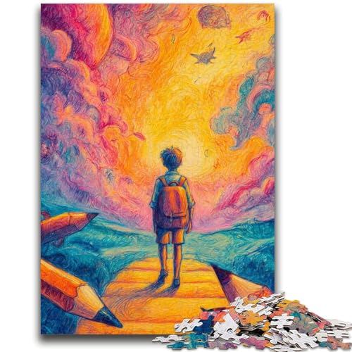 1000-teiliges Puzzle für Teenager, Geschenke für Jungen, die zur Schule gehen, Lernspielzeug, Spaß bei Aktivitäten zu Hause, Geburtstagsgeschenk, Reisegeschenke, 26x38cm von LYXIANY