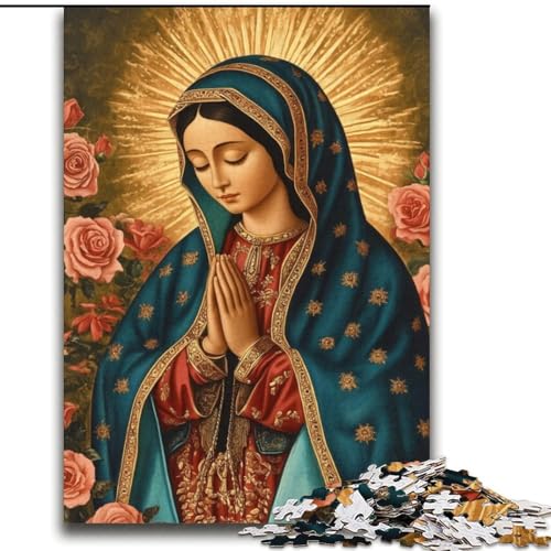 1000-teiliges Puzzle für Teenager, Geschenke für die Jungfrau Maria, lehrreich ganze Familie, 38x52cm 1000-teiliges Puzzle für Teenager, Geschenke für die Jungfrau Maria, lehrreich ganze Familie, 38x52cm von LYXIANY