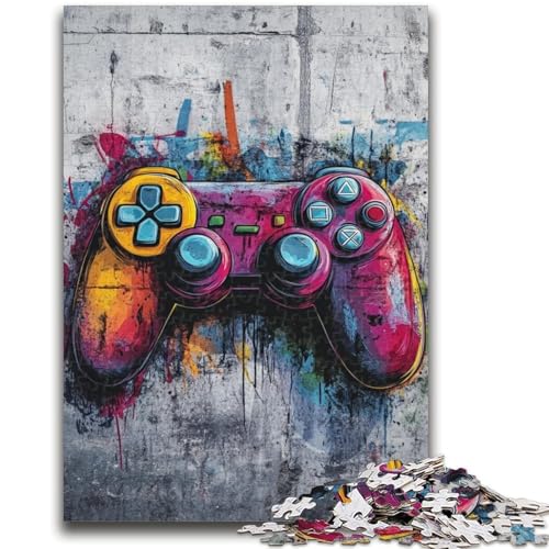 1000-teiliges Puzzle für Teenager, Graffiti-Spiel, Dekomprimieren, intellektuelles Lernspielzeug, Wichtelgeschenke, 26x38cm von LYXIANY