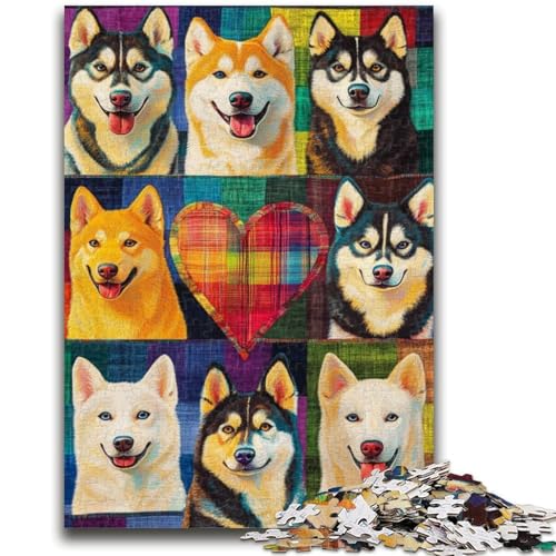 1000-teiliges Puzzle für Teenager, Hundecollage, für Kinder ab 14 Jahren, Quizspiel, Spaß bei Aktivitäten zu Hause, Geburtstagsgeschenk, Reisegeschenke, 26x38cm 1000-teiliges Puzzle für Teenager, Hundecollage, für Kinder ab 14 Jahren, Quizspiel, Spaß bei Aktivitäten zu Hause, Geburtstagsgeschenk, Reisegeschenke, 26x38cm von LYXIANY