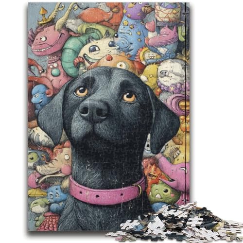 1000-teiliges Puzzle für Teenager, Hundekunst, anspruchsvolles Spiel und Familienspiel, Lernspiel für Geburtstag, Weihnachten, 50x75cm von LYXIANY