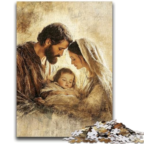 1000-teiliges Puzzle für Teenager, Jesus, anspruchsvolles Spiel und Familienspiel, Lernspiel zum Geburtstag, Weihnachten, 50x75cm von LYXIANY