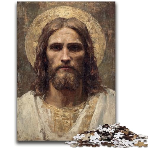 1000-teiliges Puzzle für Teenager, Jesus-Kunst, für Kinder ab 14 Jahren, Quizspiel, Spaß bei Aktivitäten zu Hause, Geburtstagsgeschenk, Reisegeschenke, 50x75cm 1000-teiliges Puzzle für Teenager, Jesus-Kunst, für Kinder ab 14 Jahren, Quizspiel, Spaß bei Aktivitäten zu Hause, Geburtstagsgeschenk, Reisegeschenke, 50x75cm von LYXIANY