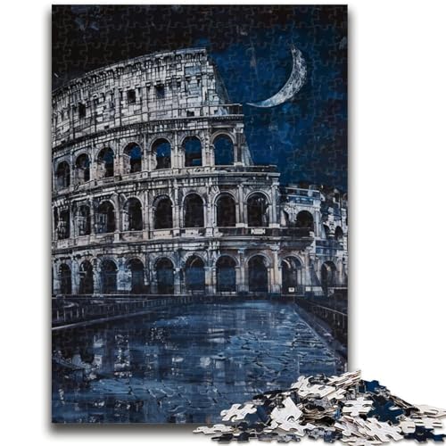 1000-teiliges Puzzle für Teenager, Kolosseum, ab 14 Jahren, Quizspiel, Spaß für zu Hause, Aktivitäten, Geburtstagsgeschenk, Reisegeschenke, 26x38cm von LYXIANY