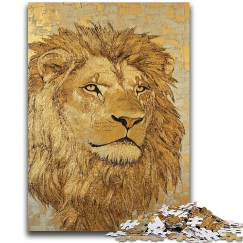 1000-teiliges Puzzle für Teenager, Löwenkunst, für Kinder ab 14 Jahren, Quizspiel, Spaß bei Aktivitäten zu Hause, Geburtstagsgeschenk, Reisegeschenke, 26x38cm von LYXIANY