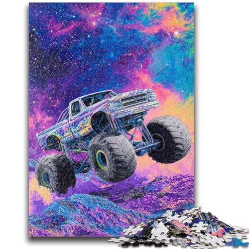 1000-teiliges Puzzle für Teenager, Monstertruck, ab 14 Jahren, Quizspiel, Spaß für zu Hause, Aktivitäten, Geburtstagsgeschenk, Reisegeschenke, 50x75cm von LYXIANY