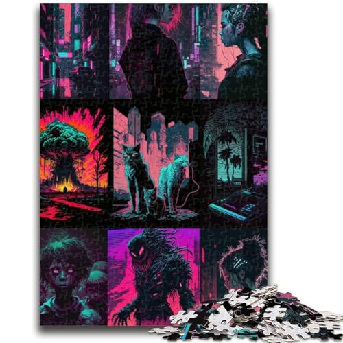 1000-teiliges Puzzle für Teenager, Neonlandschaft, ab 14 Jahren, Quizspiel, Spaß für zu Hause, Aktivitäten, Geburtstagsgeschenk, Reisegeschenke, 50x75cm 1000-teiliges Puzzle für Teenager, Neonlandschaft, ab 14 Jahren, Quizspiel, Spaß für zu Hause, Aktivitäten, Geburtstagsgeschenk, Reisegeschenke, 50x75cm von LYXIANY