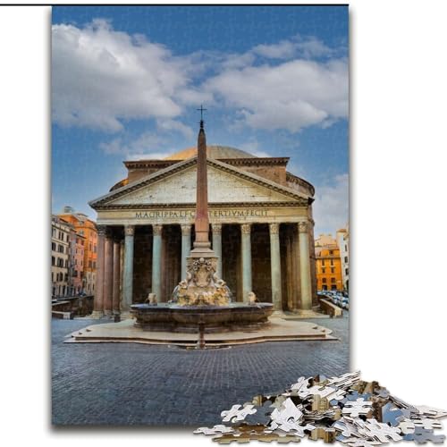 1000-teiliges Puzzle für Teenager, Pantheon, Rom, Italien, Poster, Spielzeug, Lernspiele, Stressabbau, Künstlersammlung, bildende Kunst, 50x75cm von LYXIANY