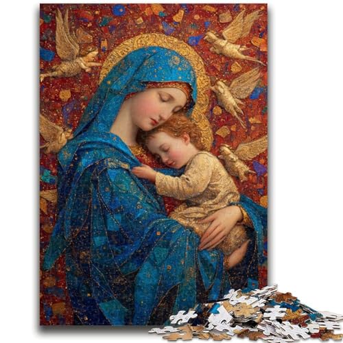1000-teiliges Puzzle für Teenager, Porträt von Maria, der Mutter, für Kinder ab 14 Jahren, Quizspiel, Spaß für zu Hause, Aktivitäten, Geburtstagsgeschenk, Reisegeschenke, 50x75cm 1000-teiliges Puzzle für Teenager, Porträt von Maria, der Mutter, für Kinder ab 14 Jahren, Quizspiel, Spaß für zu Hause, Aktivitäten, Geburtstagsgeschenk, Reisegeschenke, 50x75cm von LYXIANY