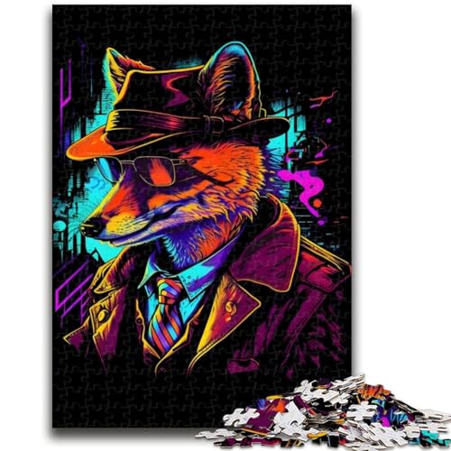 1000-teiliges Puzzle für Teenager, Poster zum Thema Red Fox Gang Leader, Lernspielzeug, Spaß bei Aktivitäten zu Hause, Geburtstagsgeschenk, Reisegeschenke, 50x75cm von LYXIANY