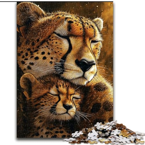 1000-teiliges Puzzle für Teenager, Präriegepard, Lernspielzeug ganze Familie (Größe 50x75cm) von LYXIANY