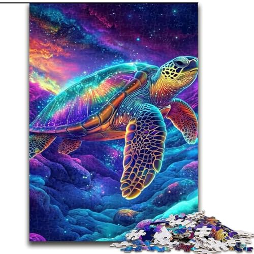 1000-teiliges Puzzle für Teenager, Schildkröte, Spielzeug, Lernspiele, Stressabbau, tolle Geschenke und Spielzeuge (Größe 26x38cm) von LYXIANY