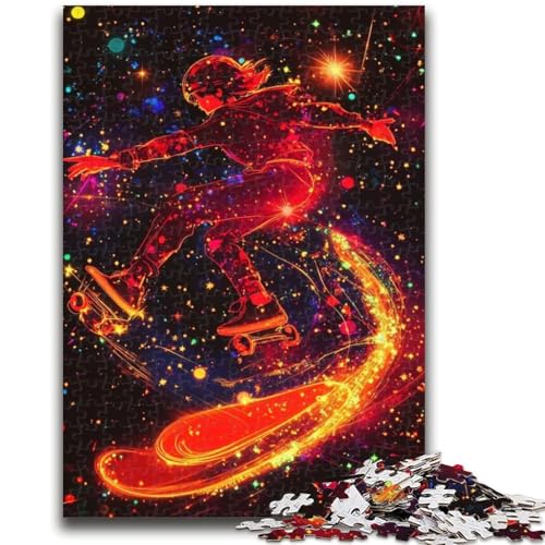 1000-teiliges Puzzle für Teenager, Skateboard-Enthusiasten, anspruchsvolles Spielspielzeug, ganze Familie, 26x38cm 1000-teiliges Puzzle für Teenager, Skateboard-Enthusiasten, anspruchsvolles Spielspielzeug, ganze Familie, 26x38cm von LYXIANY